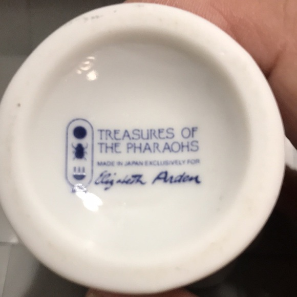 Vintage Elizabeth Arden Treasures of the Pharaohs Small Trinket Box Vase - Picture 8 of 11